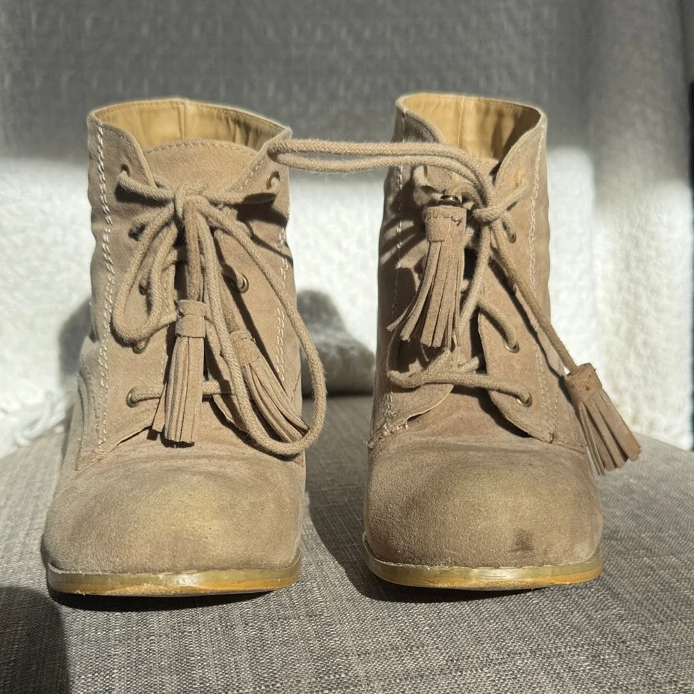 Women's Tan Ankle Booties